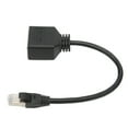 thumbnail image 4 of Cable adaptador Ethernet RJ45 de 1 a 2 puertos, excelente conexión, adaptador divisor de transmisión para redes CAT7, 4 of 5