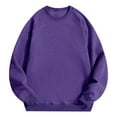 thumbnail image 3 of lnmuld Men's Sweatshirts Crewneck Sweatshirt Lined Relaxed Fit Raglan Sleeve Solid Color Athletic Casual Pullover Top for Streetwear and Daily Comfort Size:2XL, 3 of 4