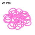 thumbnail image 3 of Uxcell 1.1" OD 0.8" ID Loose Leaf Rings Binder Ring Plastic for Book DIY Scrapbook Notebook, Pink 25 Pack, 3 of 5