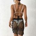 thumbnail image 6 of COMVALUE Womens Swimsuit Cover Up 2 Piece Sequin Crochet Set Bikini Coverups Beach Outfits 2026 (One Size, Black), 6 of 7