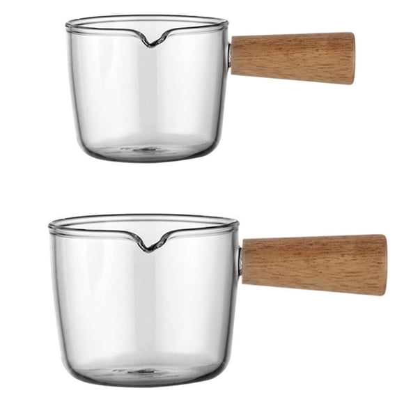 Miangastore Glass Jug Brown 2Pcs 4.33x1.97in