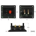 thumbnail image 4 of lanema 2Pin Junction Box External Banana Jack Speaker Amplifier Wire Clip Audio Socket, 4 of 7