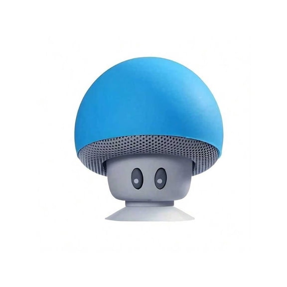 Portable Mushroom Bluetooth Speaker With HD Stereo Sound Strong Suction Cup Mount Phone Holder Button Control Speaker For Crea