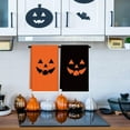 thumbnail image 6 of Halloween Kitchen Towels Pumpkin Face Dish Towels 18 x 26 Inch Orange Black Hand Drying Tea Towels for Cooking Baking Cleaning Wipe Gift, Set of 2, 6 of 6