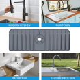 thumbnail image 5 of Faucet Mat,Silicone Faucet Handle Drip Catcher Tray,Drip Protector Splash for Kitchen, Bathroom,Sink Mat, Dish Drying Mat, Sponge Holder(Grey), 5 of 5