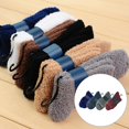 thumbnail image 2 of Cálido invierno 5 pares de calcetines para hombre atléticos gruesos de color sólido Casual Crew calcetines suaves Yuyangstore Calcetines peludos para hombre, 2 of 5