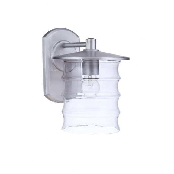 ZA3624-SA Craftmade Lighting Canon - 1 Light Outdoor Wall Lantern-12.13 Inch Tall and 9 Inch Wide-Satin Aluminum Finish