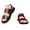 Brown, variant on Men's Beach Sandals with Back Strap Summer Casual Leather Slip on Walking Work Slides Outdoor Slippers