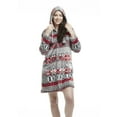 thumbnail image 1 of Women's Mid-thigh Hooded Plush Zippered Lounger, 1 of 37