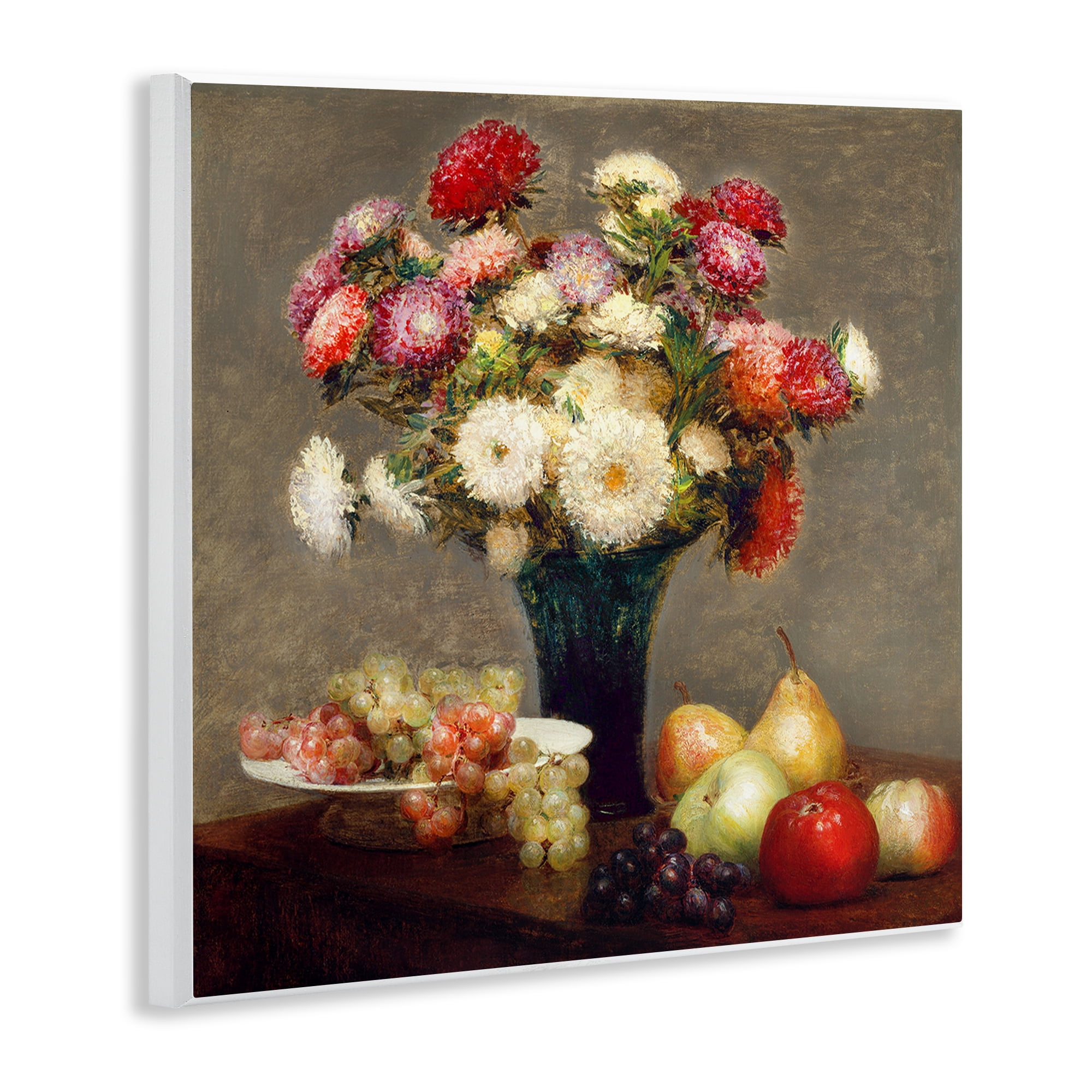 Stupell Industries Fruit & Asters Still Life Wall Plaque Art, design by CAD Designs