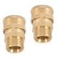thumbnail image 3 of Adaptador de lavadora hembra a macho, 2 piezas de cobre puro M22 Adaptador de lavadora de alta presión NPT hembra a macho construido para el futuro, 3 of 8