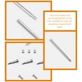 thumbnail image 2 of BESTYASH 1Set Bass Sax Maintenance Parts Silver Metal Threaded Rods Screws Tapered Nail Repair Kit, 2 of 8