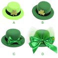 thumbnail image 4 of Guardurnaity 5 uds sombrero verde horquilla decoración del día de San Patricio accesorio de disfraz de fiesta niños niñas regalo hoja verde Accesorio para el cabello, 4 of 6