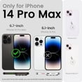thumbnail image 5 of ULAK Phone Case for iPhone 14 Pro Max, Sturdy Rugged 3 in 1 Hybrid Heavy Duty Shockproof Clear Case for Apple iPhone 14 Pro Max for Men Boys, Transparent, 5 of 11