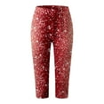 thumbnail image 5 of Pimfylm Yoga Pants Women Plus Size Long Ladies' Fourth Of July Printed Sports Leggings Yoga Pants(Red,L), 5 of 5