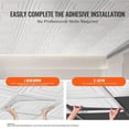 thumbnail image 2 of Carreaux de Plafond Lot de 12 24 x 24 Po PVC Installation Facile Motif à Chevilles Blanches, 2 of 7