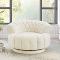 thumbnail image 4 of Euroco Swivel Accent Chair 360°Swivel Chair Sofa Barrel Swivel Chair Round Club Chair for Living Room and Bedroom, 4 of 10
