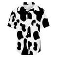 thumbnail image 5 of ALLLIST Tops for Women Black Collared Button Down Shirts Casual Leopard Print Short Sleeve Shirts Tops for Ladies, 5 of 6