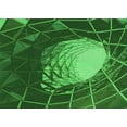 thumbnail image 1 of Ahgly Company Machine Washable Indoor Rectangle Transitional Deep Emerald Green Area Rugs, 2' x 5', 1 of 7