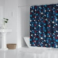 thumbnail image 2 of Abstract Brush Stroke Shower Curtain 72x72 Inch Chic Bathroom Decor - Hotel Style Waterproof Quick Dry Polyester Fabric with 12 Included Hooks, 2 of 5