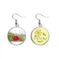 thumbnail image 1 of Rojo Cosmos Pendiente Sol Flor Pendiente Joyas Moda Unbranded M, 1 of 3