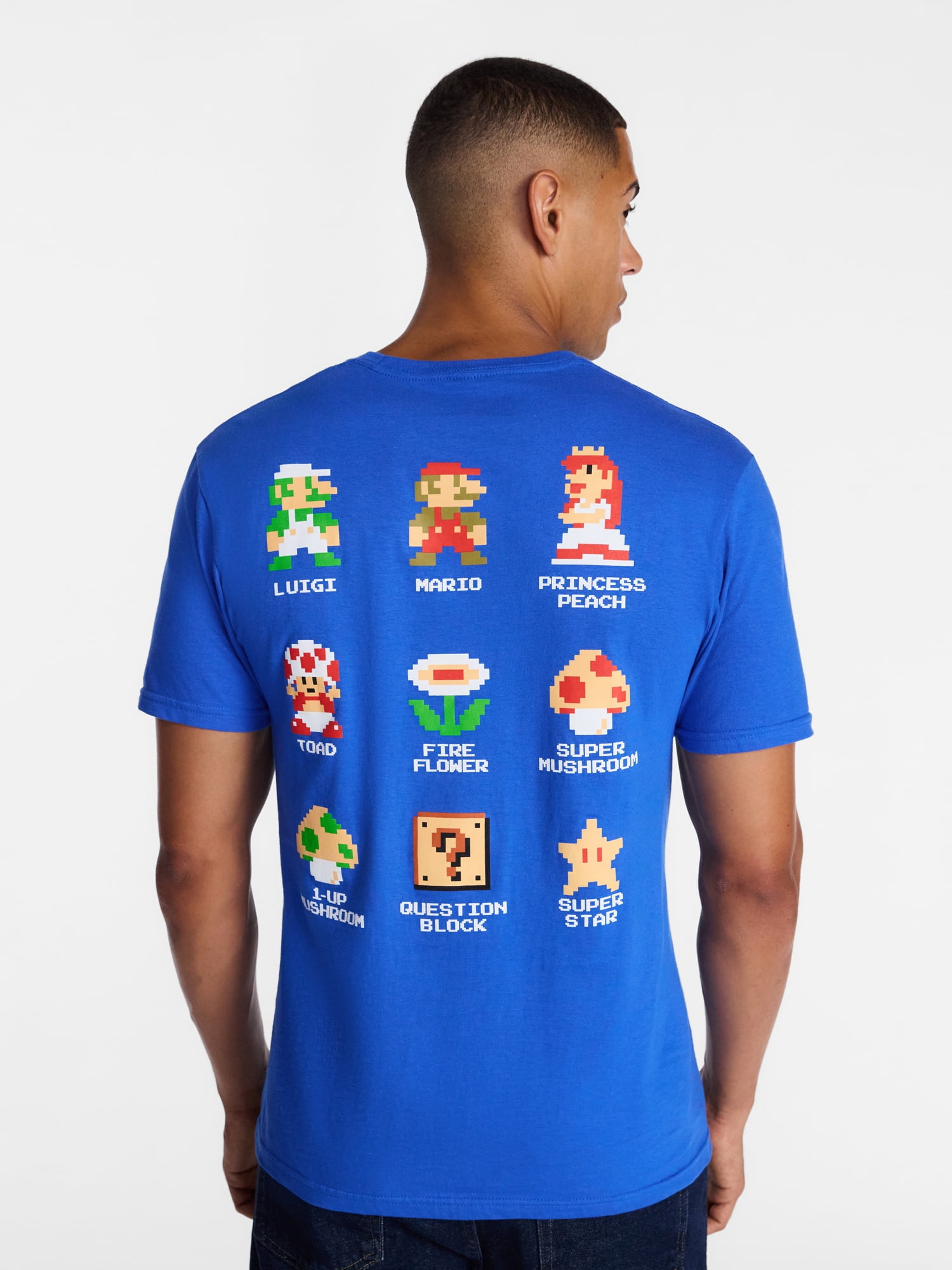 Super Mario Bros Men's Big Men's Graphic Tee with Short Sleeves, Sizes S-3XL