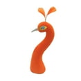 thumbnail image 4 of deevoka Peacock Mannequin Head Lifelike Crafts Figurine for Bedroom Office Bookshelf orange, 4 of 9