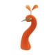 thumbnail image 4 of Adorno de cabeza de pavo real, decoración para coche de boda, adorno artesanal, flor naranja, 4 of 9