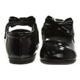 thumbnail image 2 of Josmo Baby Girls Mary Jane Flats with Bow Detail: Non, Slip Sole Wedding Flower Girls Shoes (Infants Toddler Sizes), Black Patent, 7, 2 of 6