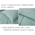 thumbnail image 6 of Chezmoi Collection Vero Aqua Comforter Set King Size 3-Piece Fluffy Soft Lightweight Bedding Honeycomb Geometric Stone-Washed Microfiber Comforter Set for All Season, 6 of 9