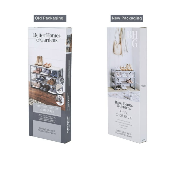 Better Homes & Gardens Decorative Gunmetal Grey Wood and Metal