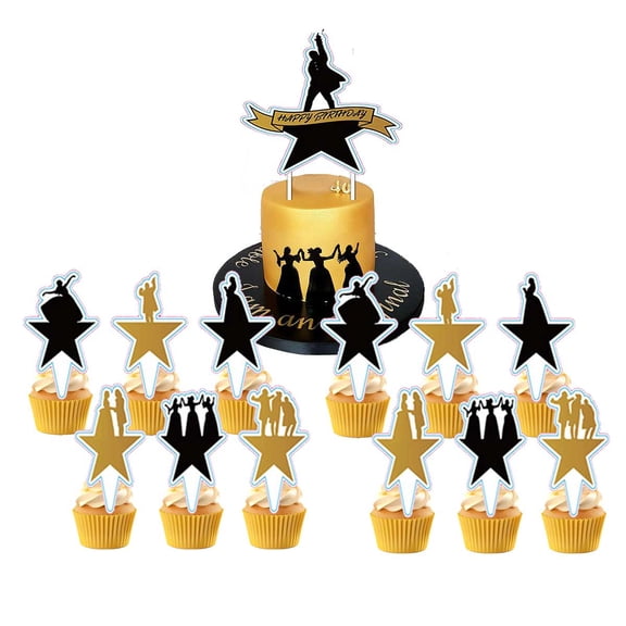 Hamilton Cake Topper Cupcake Set Party Supplies Decoration Birthday Decor Kit