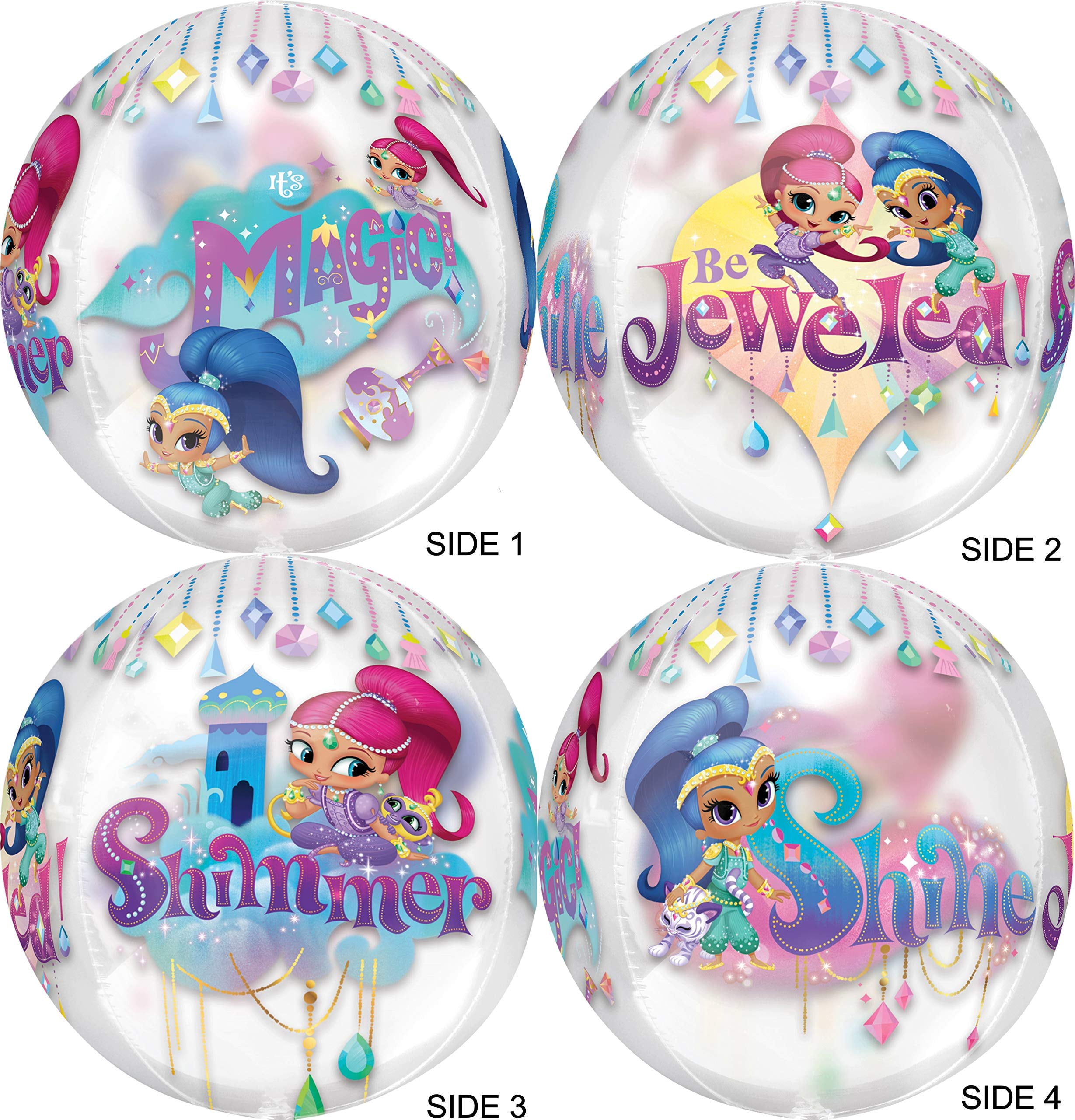 Shimmer and Shine 5th Birthday Party Supplies Balloon Bouquet Decorations