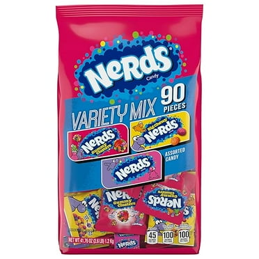 Nerds Variety Mix, Individually Wrapped Assorted Candy, (90 Count) 41.76 Ounce