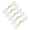 Apricot, variant on 5Pcs Handwoven Pearls Cheongsam Knot Chinese Knot Button Fasteners for Wedding Dress Traditional Costume Embellishments