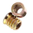 Wood Threaded Insert Nuts Zinc Plated Carbon Steel Furniture Nut (M8 ...