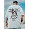 thumbnail image 3 of Camiseta holgada informal de manga corta para hombre, Top de algodón de media manga con estampado, talla grande 8XL, estilo Hip Hop, novedad de verano, 3 of 5