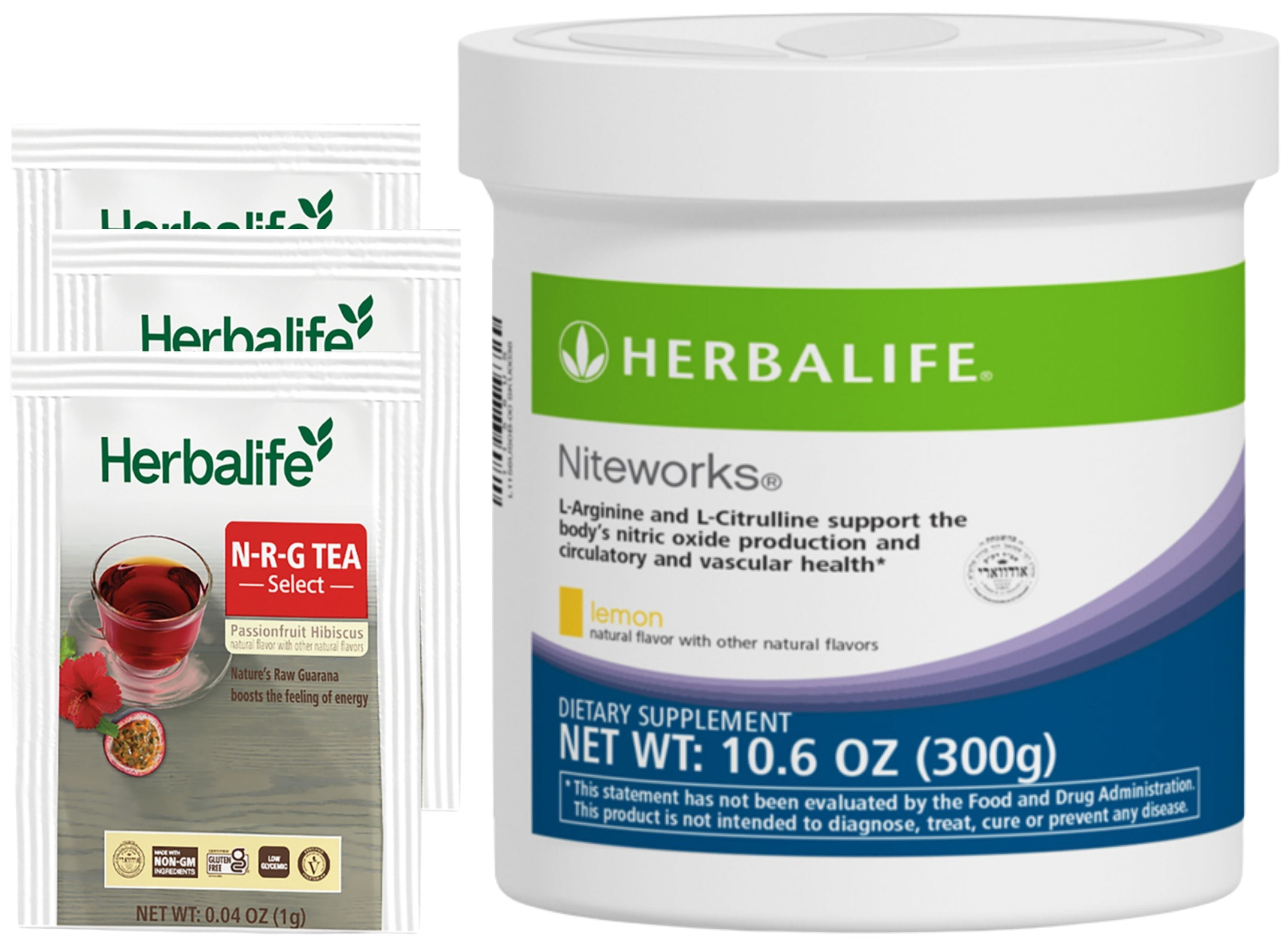 HERBA LIFE NRG Tea Select Passionfruit Hibiscus 30 Packets with