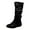 Black, variant on Women's Mid-Calf Boots Women's Mid-Calf Boots with Chunky Heel, Pointed Toe, Comfortable and Fashionable for Fall and Winter Wear for Women. Pink,Size 7.5
