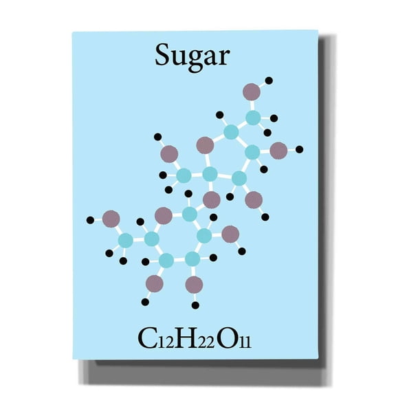 Epic Graffiti 'Sugar Molecule' Canvas Wall Art, 12"x16"