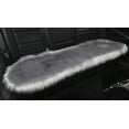 thumbnail image 4 of 1 Pièce - Couverture de Siège d'Auto en Fausse Laine d'Hiver en Peluche - Violet - (Normal) devant Rangée Siège Simple, 4 of 4