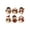 C, variant on 6 Piece DIY Diamond Painting Fridge Magnets Kit Pearl Decor Craft Set with Christmas Holiday Character and Tree Designs