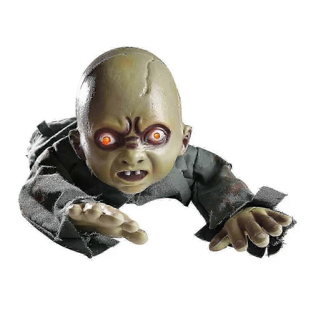 2025 Creepy Crawling Baby Zombie Ghost Doll Animated Halloween Haunted Toy