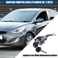 thumbnail image 3 of Unique Bargains No.819003XF00 Car Ignition Lock Cylinder Switch W/ 2 Keys for Hyundai Elantra Coupe GS Inner Metal 1 Set, 3 of 7