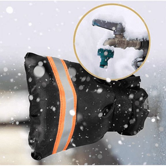 Volity 2 Pcs Outdoor Faucet Cover for Winter, Waterproof Faucet Socks Faucet Protector Faucet Covers for Winter Outside, Freezing Protection for Outdoor Faucet Spigot Pipe