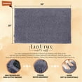 thumbnail image 4 of Bath Mat By LuxUrux-Extra-Soft Plush Bath Shower Bathroom Rug,1'' Chenille Microfiber Material, Super Absorbent Shaggy Bath Rug. Machine Wash & Dry (15 x 23, Dark Gray), 4 of 8