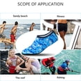 thumbnail image 5 of FIEWESEY Men Women Kids Water Shoes Barefoot Quick-Dry Beach Socks Yoga Swim Sports Exercise Socks For Swim Surfing Snorkeling Yoga Exercise (S,Camouflage Blue), 5 of 6