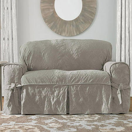Sure Fit Matelasse Damask Loveseat Cover