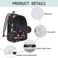 thumbnail image 4 of Rustic Farmhouse Floral Backpack – Autumn Leaves and Bloom Pattern, Oxford Durable Material, Anti-theft Design, Ideal for Daily Use and Short Trips, 4 of 5