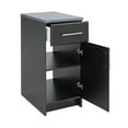 thumbnail image 5 of Prepac Elite 16" Storage Cabinet, Black Storage Cabinet, Base Cabinet, Bathroom Cabinet with 1 Drawer and Adjustable Shelf 24" D x 16" W x 36" H, BED-1636, 5 of 10